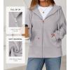 imageBTFBM Zip Up Hoodie Women Fleece Oversized Sweatshirts 2025 Fall Fashion Outfits Casual Y2k Jackets Winter ClothesGrey