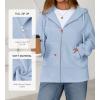 imageBTFBM Zip Up Hoodie Women Fleece Oversized Sweatshirts 2025 Fall Fashion Outfits Casual Y2k Jackets Winter ClothesLight Blue