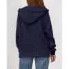 imageBTFBM Zip Up Hoodie Women Fleece Oversized Sweatshirts 2025 Fall Fashion Outfits Casual Y2k Jackets Winter ClothesNavy