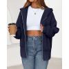 imageBTFBM Zip Up Hoodie Women Fleece Oversized Sweatshirts 2025 Fall Fashion Outfits Casual Y2k Jackets Winter ClothesNavy