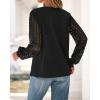 imageBTFBM Womens Long Sleeve Shirts Dressy Lace Fall Tops 2025 Trendy Business Casual TShirts Cute Work Outfits BlousesBlack