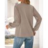 imageBTFBM Womens Long Sleeve Shirts Dressy Lace Fall Tops 2025 Trendy Business Casual TShirts Cute Work Outfits BlousesTaupe