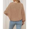 imageBTFBM Womens Oversized Sweater Crewneck 2025 Fall Winter Long Sleeve Fuzzy Warn Knit Pullover Sweaters Trendy OutfitsCamel