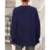 imageBTFBM Womens Oversized Sweater Crewneck 2025 Fall Winter Long Sleeve Fuzzy Warn Knit Pullover Sweaters Trendy OutfitsNavy