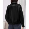 imageBTFBM Leather Jacket Women Fall Clothes 2025 Long Sleeve Button Down Winter Coats Oversized Motorcycle OutwearBlack
