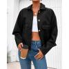 imageBTFBM Leather Jacket Women Fall Clothes 2025 Long Sleeve Button Down Winter Coats Oversized Motorcycle OutwearBlack