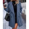 imageBTFBM Women 2025 Winter Faux Fur Coats Lapel Long Sleeve Fuzzy Fleece Outerwear Button Down Sherpa Jackets Fall OutfitsLight Blue