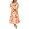 Floral Apricot Orange Floral Apricot Orange