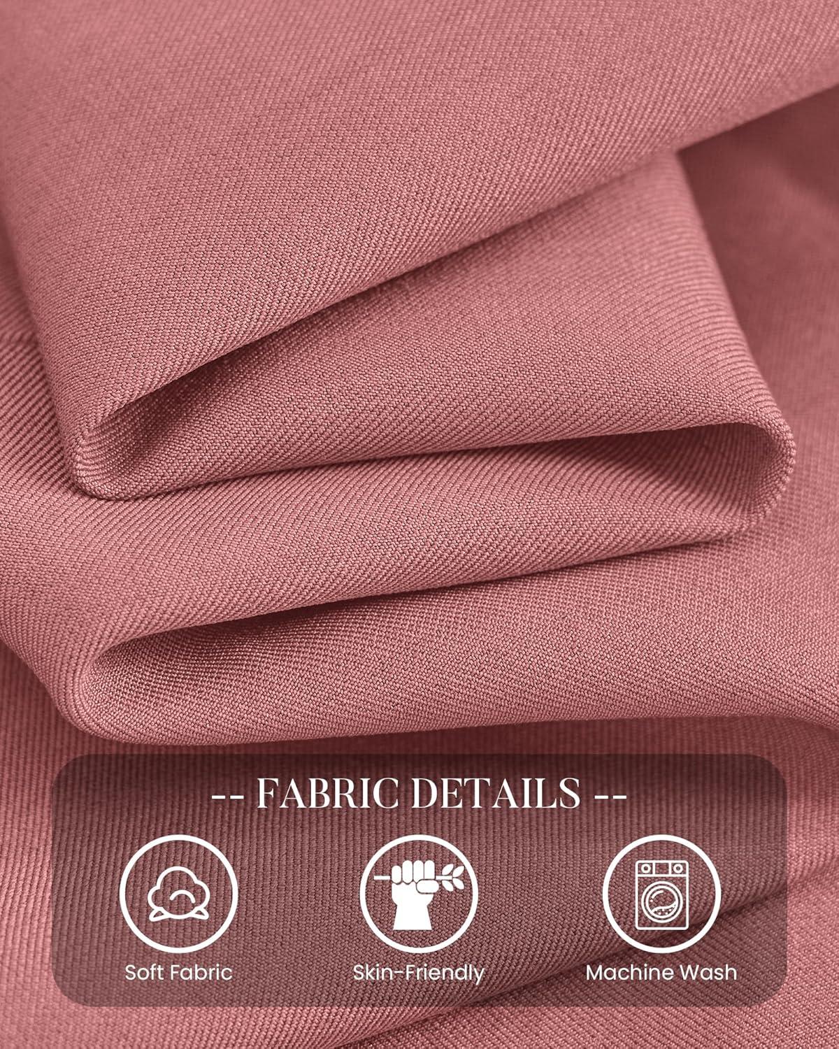imageBTFBM Blazers for Women Business Casual 2025 Fall Clothes Lapel Open Front Long Sleeve Work Office Suit Jackets BlazerDusty Pink