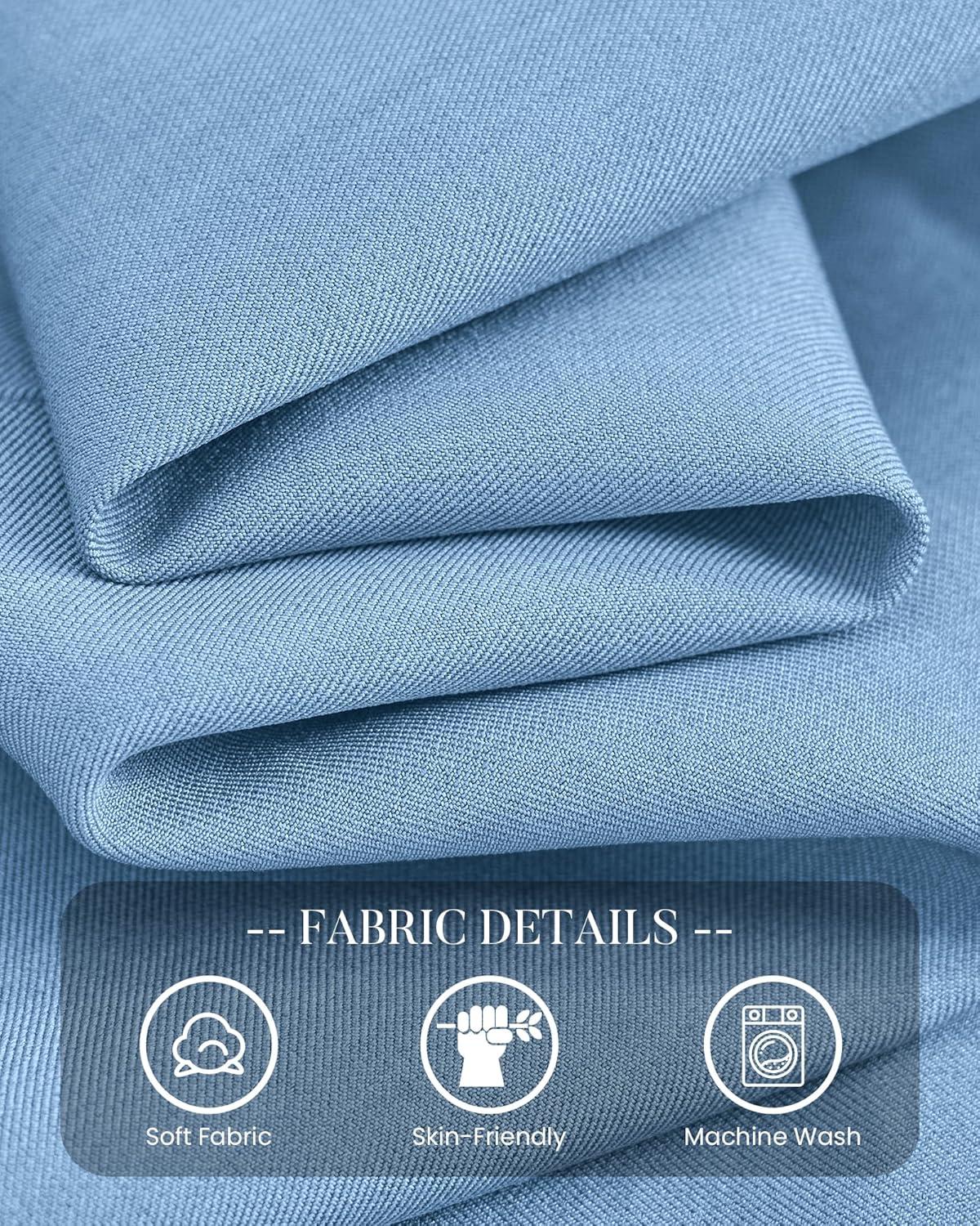 imageBTFBM Blazers for Women Business Casual 2025 Fall Clothes Lapel Open Front Long Sleeve Work Office Suit Jackets BlazerLight Blue