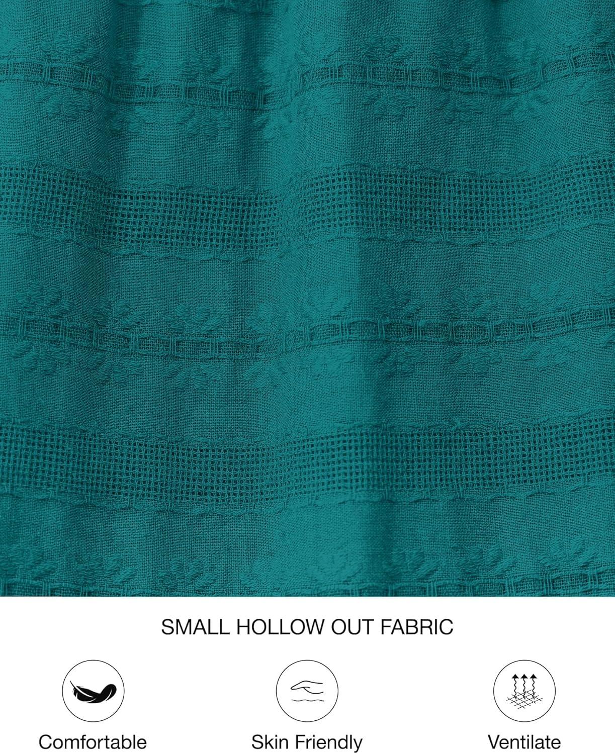 imageBTFBM Fall Dresses for Women 2025 Casual Long Sleeve V Neck Elastic Waist Lightweight Maxi Wedding Guest Dress PocketsMalachite Green