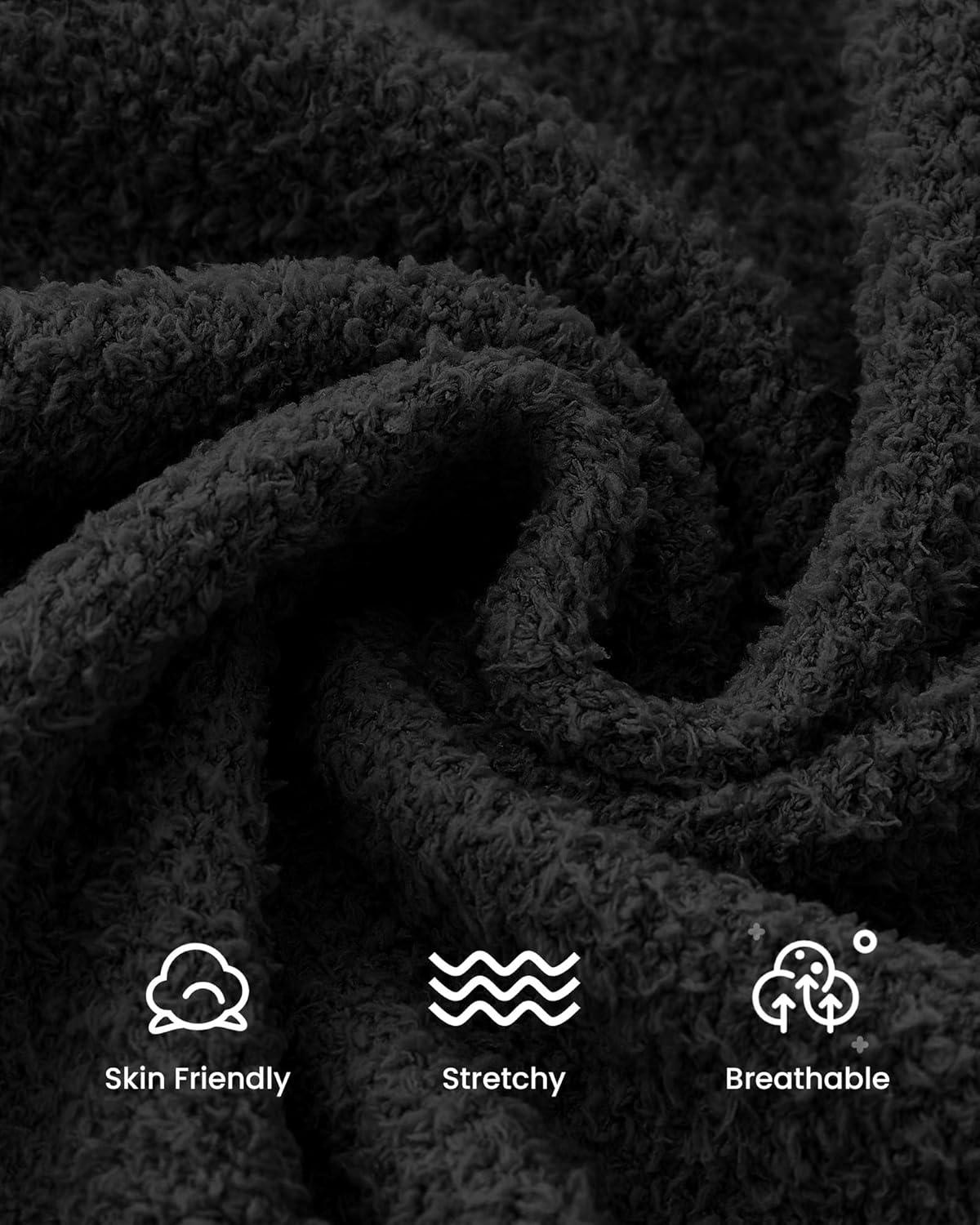 imageBTFBM Long Cardigans for Women Trendy Fall 2025 Open Front Long Sleeve Oversized Sweaters Casual Knit Winter CoatsBlack