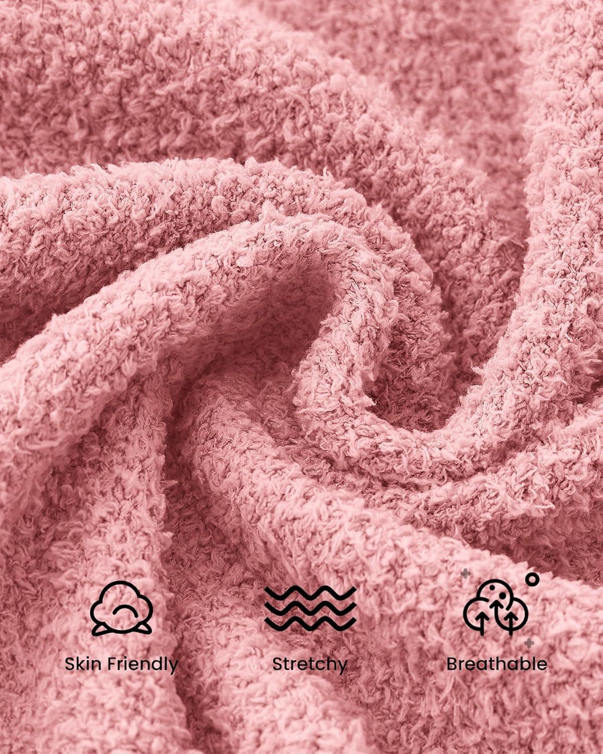 imageBTFBM Long Cardigans for Women Trendy Fall 2025 Open Front Long Sleeve Oversized Sweaters Casual Knit Winter CoatsPink