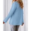imageBTFBM Blazers for Women Business Casual 2025 Fall Clothes Lapel Open Front Long Sleeve Work Office Suit Jackets BlazerLight Blue