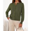 imageBTFBM Cardigan Sweaters for Women Cashmere Sweater Lightweight Button Down Casual Knit Shrugs Tops Early Fall FashionArmy Green