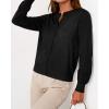 imageBTFBM Cardigan Sweaters for Women Cashmere Sweater Lightweight Button Down Casual Knit Shrugs Tops Early Fall FashionBlack