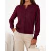 imageBTFBM Cardigan Sweaters for Women Cashmere Sweater Lightweight Button Down Casual Knit Shrugs Tops Early Fall FashionBurgundy