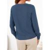 imageBTFBM Cardigan Sweaters for Women Cashmere Sweater Lightweight Button Down Casual Knit Shrugs Tops Early Fall FashionDark Blue