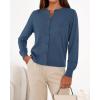 imageBTFBM Cardigan Sweaters for Women Cashmere Sweater Lightweight Button Down Casual Knit Shrugs Tops Early Fall FashionDark Blue