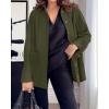 imageBTFBM Faux Suede Jacket Women Fall Fashion 2025 Leather Jackets Long Sleeve Button Down Winter Coats Shackets OuterwearArmy Green