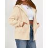 imageBTFBM Hoodies for Women Zip Up jacket Drawstring Fall Fashion 2025 Trendy Long Sleeve Sweatshirt Winter Clothing OutfitsBeige