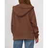 imageBTFBM Hoodies for Women Zip Up jacket Drawstring Fall Fashion 2025 Trendy Long Sleeve Sweatshirt Winter Clothing OutfitsBrown