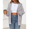 imageBTFBM Hoodies for Women Zip Up jacket Drawstring Fall Fashion 2025 Trendy Long Sleeve Sweatshirt Winter Clothing OutfitsGrey