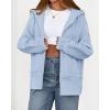 imageBTFBM Hoodies for Women Zip Up jacket Drawstring Fall Fashion 2025 Trendy Long Sleeve Sweatshirt Winter Clothing OutfitsLight Blue