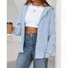 imageBTFBM Hoodies for Women Zip Up jacket Drawstring Fall Fashion 2025 Trendy Long Sleeve Sweatshirt Winter Clothing OutfitsLight Blue