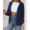 imageBTFBM Hoodies for Women Zip Up jacket Drawstring Fall Fashion 2025 Trendy Long Sleeve Sweatshirt Winter Clothing OutfitsNavy
