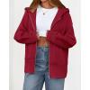 imageBTFBM Hoodies for Women Zip Up jacket Drawstring Fall Fashion 2025 Trendy Long Sleeve Sweatshirt Winter Clothing OutfitsRed