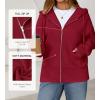 imageBTFBM Hoodies for Women Zip Up jacket Drawstring Fall Fashion 2025 Trendy Long Sleeve Sweatshirt Winter Clothing OutfitsRed