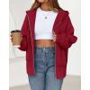 imageBTFBM Hoodies for Women Zip Up jacket Drawstring Fall Fashion 2025 Trendy Long Sleeve Sweatshirt Winter Clothing OutfitsRed