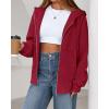imageBTFBM Hoodies for Women Zip Up jacket Drawstring Fall Fashion 2025 Trendy Long Sleeve Sweatshirt Winter Clothing OutfitsRed
