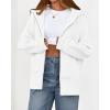 imageBTFBM Hoodies for Women Zip Up jacket Drawstring Fall Fashion 2025 Trendy Long Sleeve Sweatshirt Winter Clothing OutfitsWhite