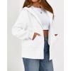 imageBTFBM Hoodies for Women Zip Up jacket Drawstring Fall Fashion 2025 Trendy Long Sleeve Sweatshirt Winter Clothing OutfitsWhite