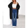 imageBTFBM Long Cardigans for Women Trendy Fall 2025 Open Front Long Sleeve Oversized Sweaters Casual Knit Winter CoatsBlack