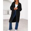 imageBTFBM Long Cardigans for Women Trendy Fall 2025 Open Front Long Sleeve Oversized Sweaters Casual Knit Winter CoatsBlack