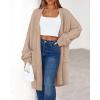 imageBTFBM Long Cardigans for Women Trendy Fall 2025 Open Front Long Sleeve Oversized Sweaters Casual Knit Winter CoatsCamel