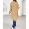 imageBTFBM Long Cardigans for Women Trendy Fall 2025 Open Front Long Sleeve Oversized Sweaters Casual Knit Winter CoatsKhaki