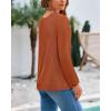 imageBTFBM Sweaters for Women 2025 Early Fall Fashion Crewneck Long Sleeve Ribbed Knit Oversized Pullover Casual Loose TopsCaramel