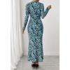 imageBTFBM Wedding Guest Dresses for Women Fall Fashion 2025 Bodycon Long Sleeve Boho Mesh Party Cocktail Floral Maxi DressFloral Blue Black