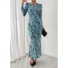imageBTFBM Wedding Guest Dresses for Women Fall Fashion 2025 Bodycon Long Sleeve Boho Mesh Party Cocktail Floral Maxi DressFloral Blue Black