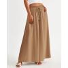 imageBTFBM Women Casual High Waist Wide Leg Pants 2025 Summer Fall Long Palazzo Pants Pocket Lounge Vacation Beach TrousersSolid Khaki