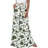imageBTFBM Women Casual High Waist Wide Leg Pants 2025 Summer Fall Long Palazzo Pants Pocket Lounge Vacation Beach TrousersPrint Army Green