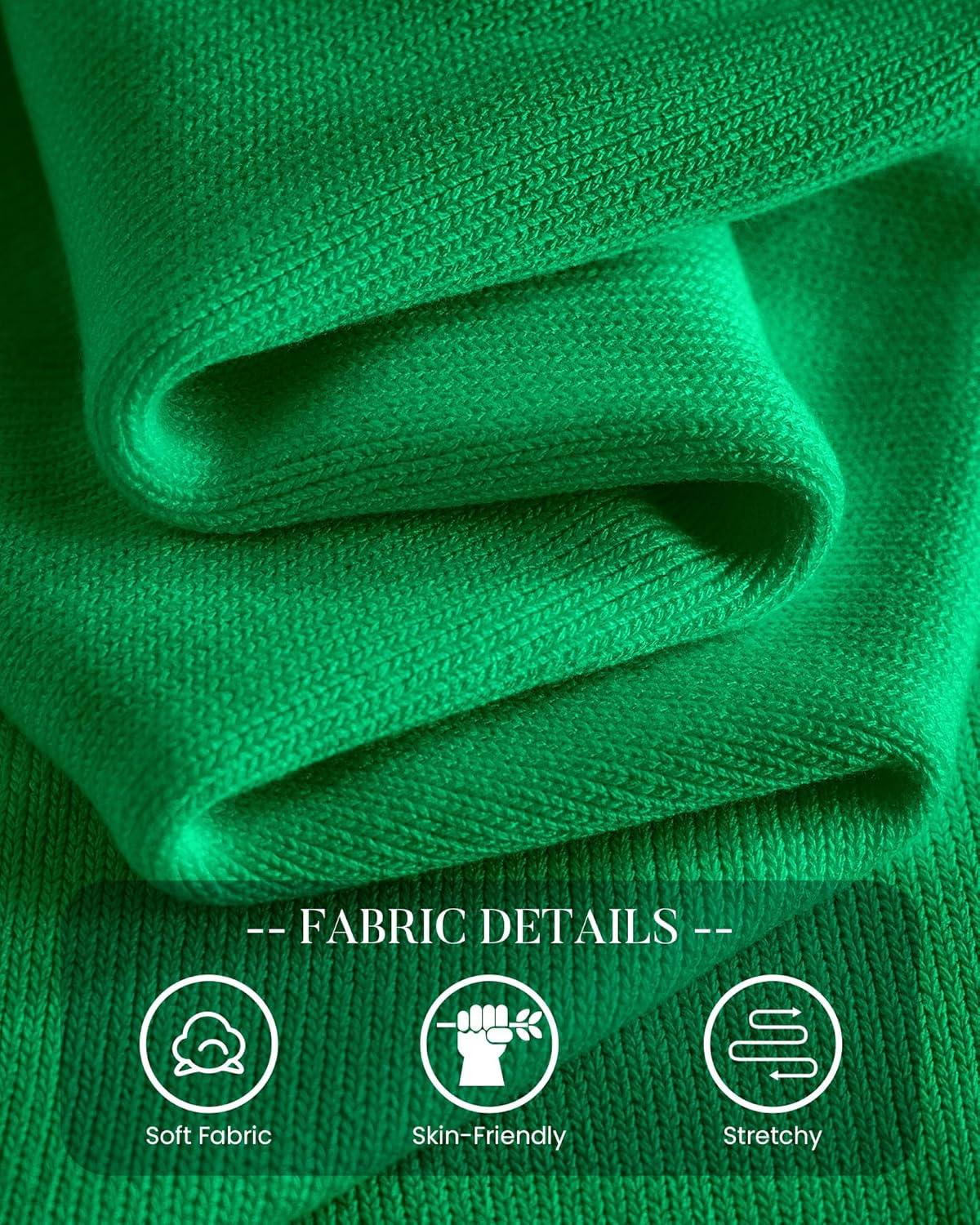 imageBTFBM Sweaters for Women 2025 Early Fall Fashion Crewneck Long Sleeve Ribbed Knit Oversized Pullover Casual Loose TopsGreen