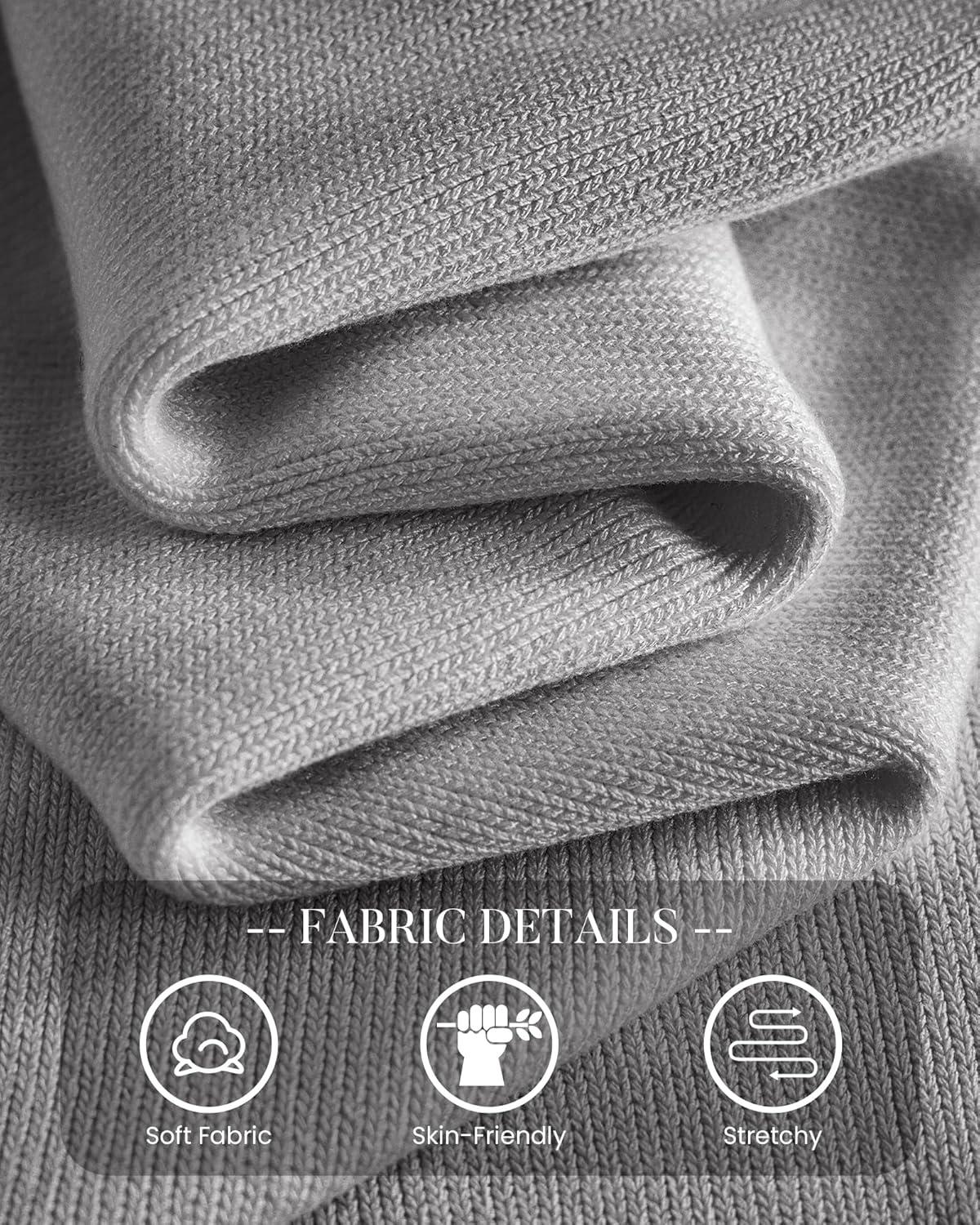 imageBTFBM Sweaters for Women 2025 Early Fall Fashion Crewneck Long Sleeve Ribbed Knit Oversized Pullover Casual Loose TopsGrey