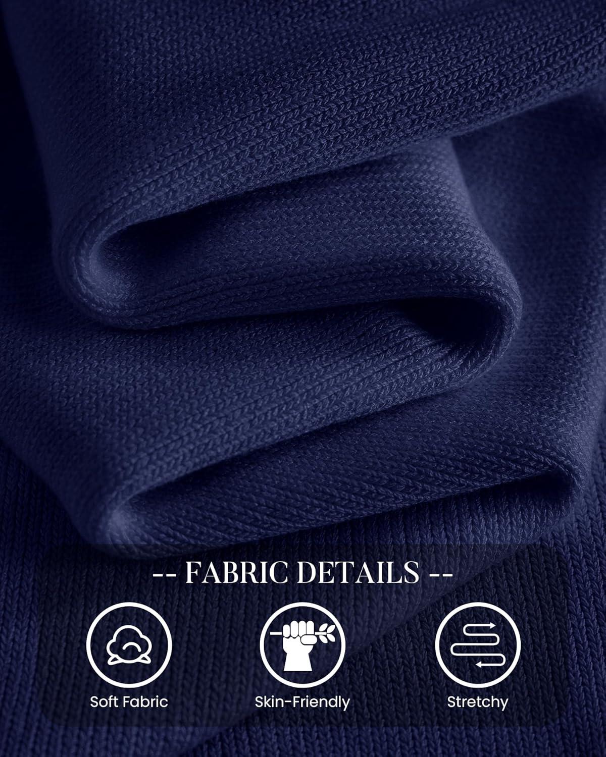 imageBTFBM Sweaters for Women 2025 Early Fall Fashion Crewneck Long Sleeve Ribbed Knit Oversized Pullover Casual Loose TopsNavy Blue