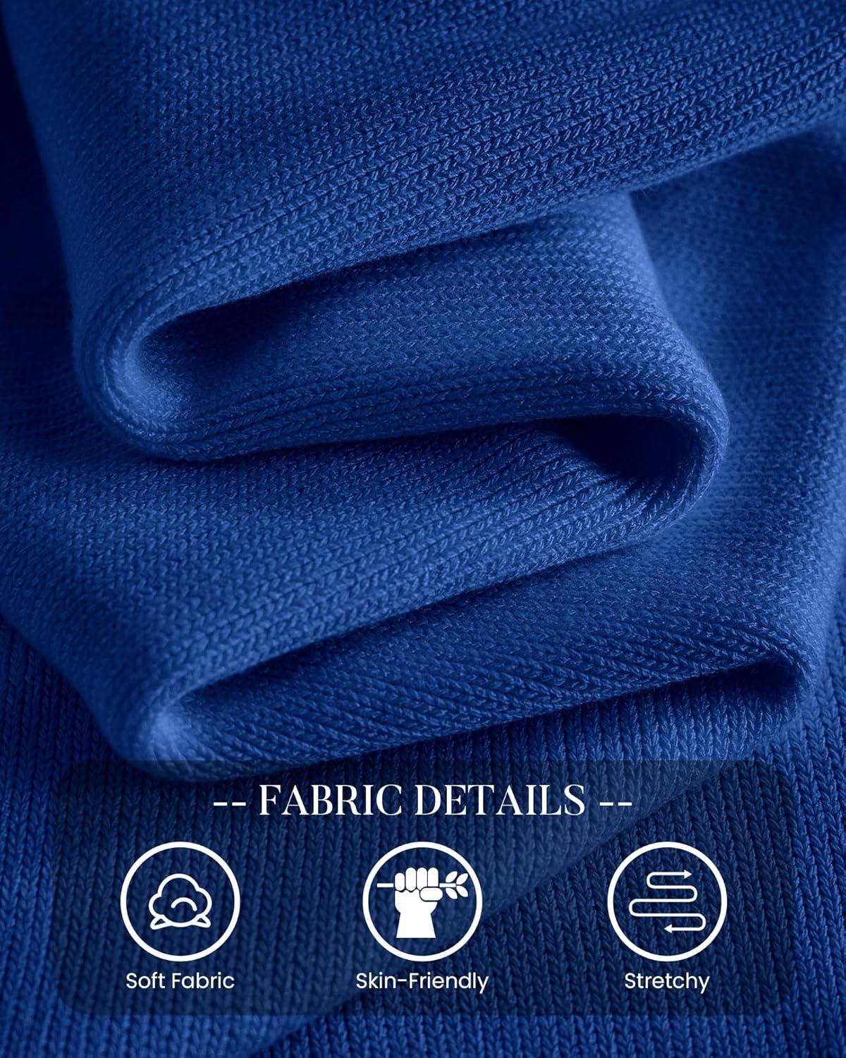 imageBTFBM Sweaters for Women 2025 Early Fall Fashion Crewneck Long Sleeve Ribbed Knit Oversized Pullover Casual Loose TopsRoyal Blue