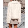 imageBTFBM Faux Fur Jacket Women Fluffy Winter Coats Zip Up Fuzzy Jackets Long Sleeve Furry Coat Shaggy 2025 Fall ClothesBeige